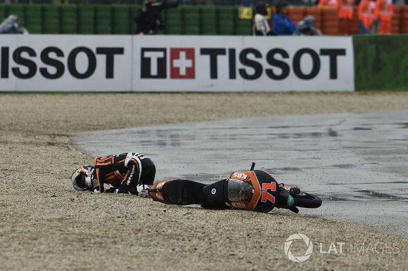 Tatsuki Suzuki, SIC58 Squadra Corse, caída