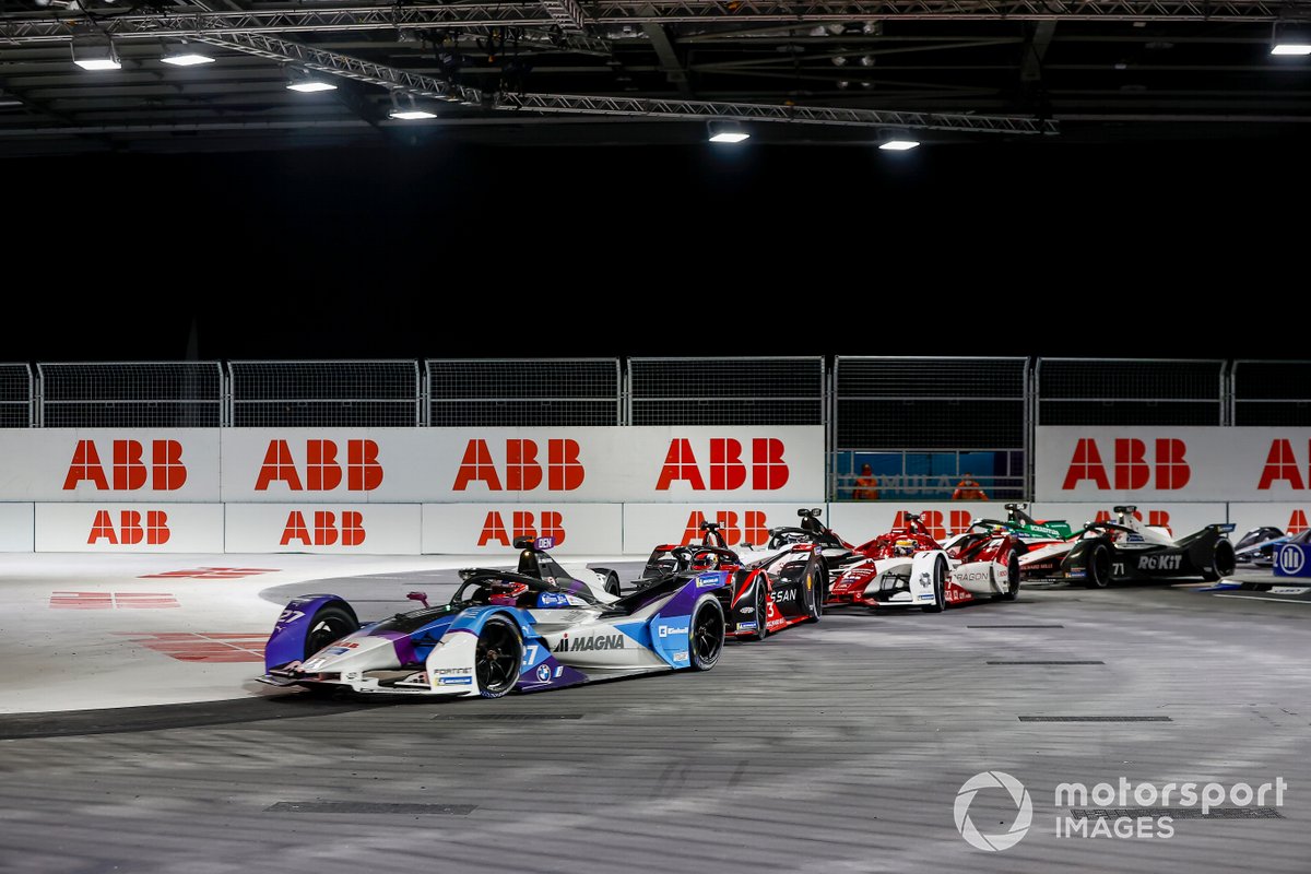 Jake Dennis, BMW i Andretti Motorsport, BMW iFE.21, Sebastien Buemi, Nissan e.Dams, Nissan IMO2, Sergio Sette Camara, Dragon Penske Autosport, Penske EV-5