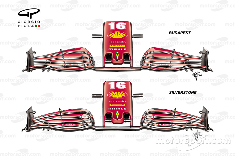 Ferrari SF1000 front wing, Hungarian GP, British GP