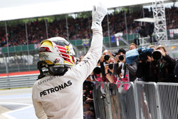 Lewis Hamilton, Mercedes AMG F1 celebrates his pole position in parc ferme