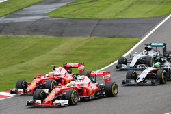 Sebastian Vettel en Kimi Raikkonen, Ferrari SF16-H