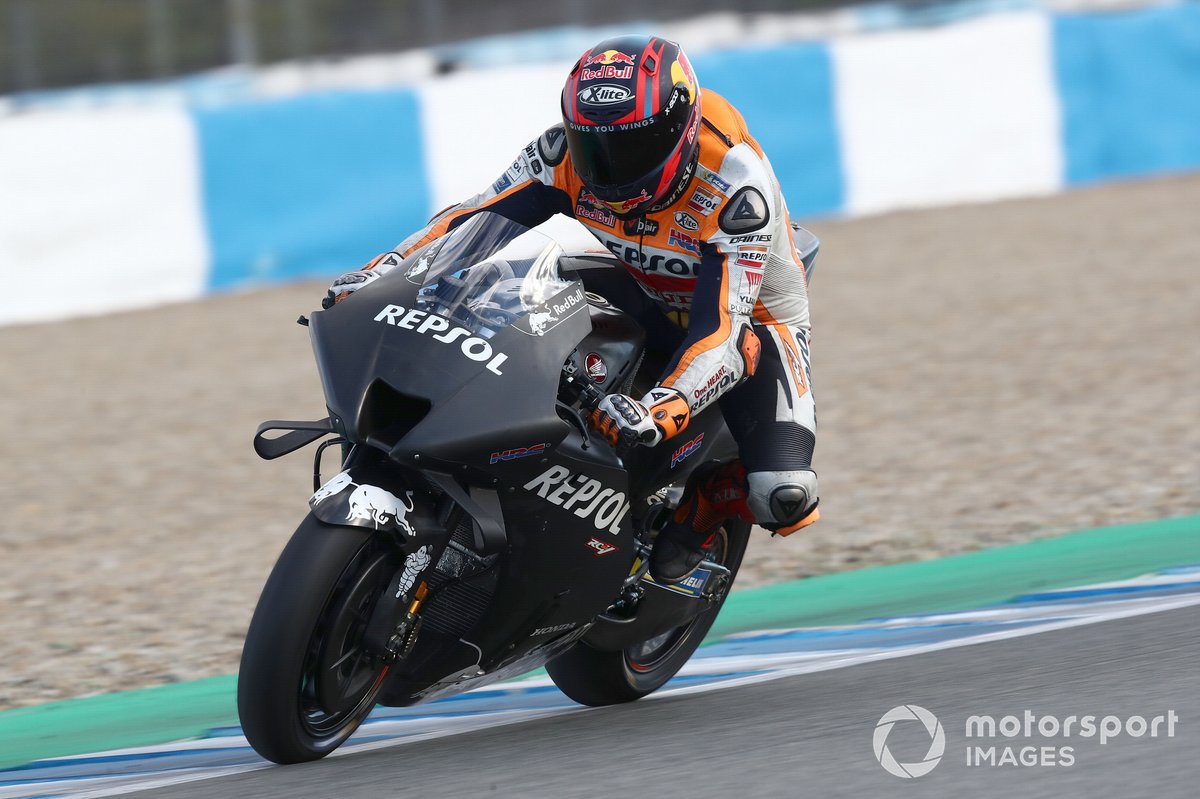 Stefan Bradl, Repsol Honda Team, saat menjalani tes MotoGP Jerez
