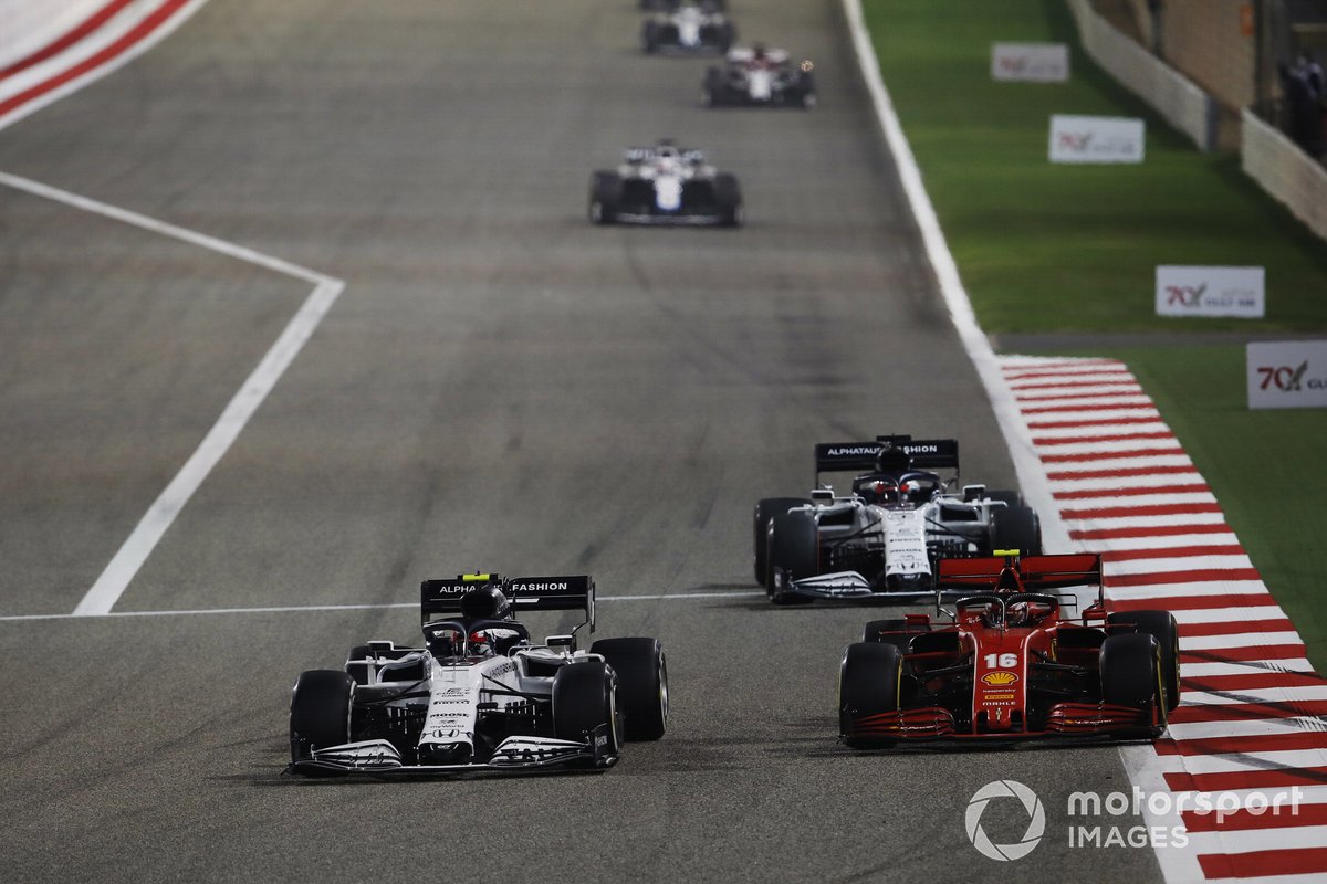 Пьер Гасли, AlphaTauri AT01, Шарль Леклер, Ferrari SF1000, Даниил Квят, AlphaTauri AT01