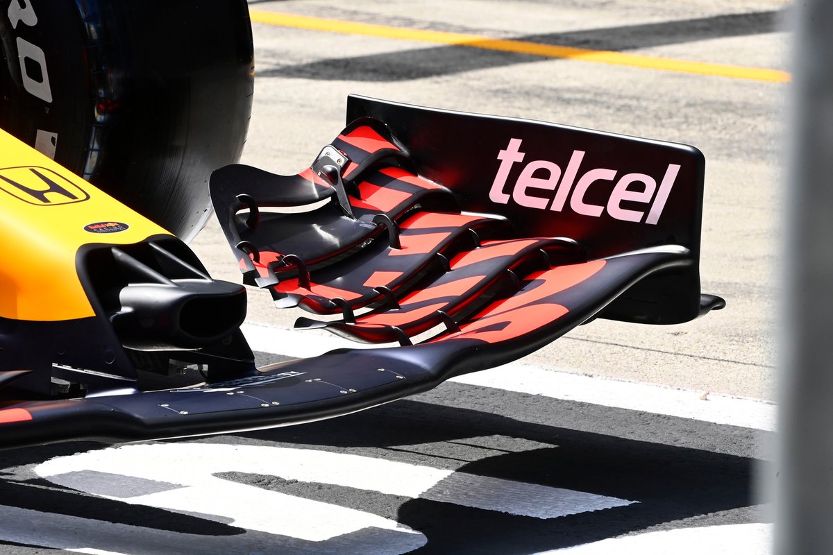 Detail sayap depan Red Bull Racing RB16B