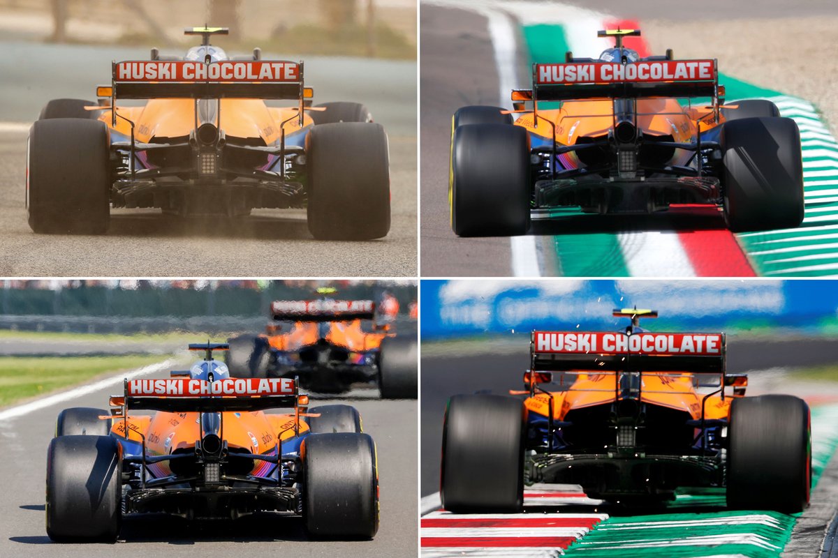 Comparación de las salidas de refrigeración del McLaren MCL35M
