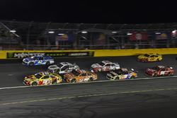 Kyle Busch, Joe Gibbs Racing, Toyota Camry M&M's M&M's Red Nose Day, Kyle Larson, Chip Ganassi Racing, Chevrolet Camaro Credit One Bank, Kevin Harvick, Stewart-Haas Racing, Ford Fusion Jimmy John's, Daniel Suarez, Joe Gibbs Racing, Toyota Camry ARRIS