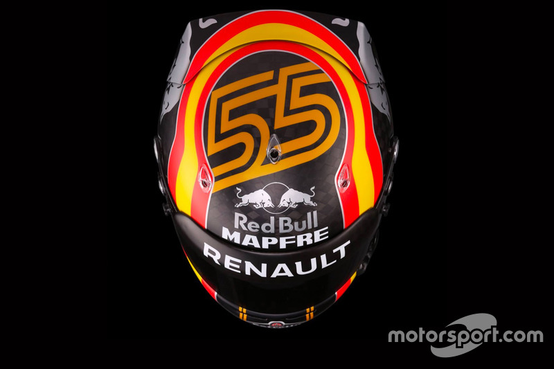 Le casque de Carlos Sainz, Renault Sport F1 Team