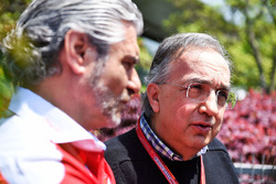 Sergio Marchionne, Presidente Ferrari e CEO di Fiat Chrysler Automobiles e Maurizio Arrivabene, Ferr
