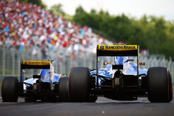 Felipe Nasr, Sauber C35; Marcus Ericsson, Sauber C35