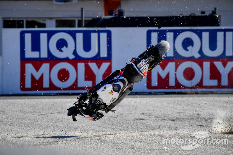 Sturz: Scott Redding, Pramac Racing