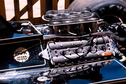 The Ford Cosworth DFV engine on the back of a Lotus