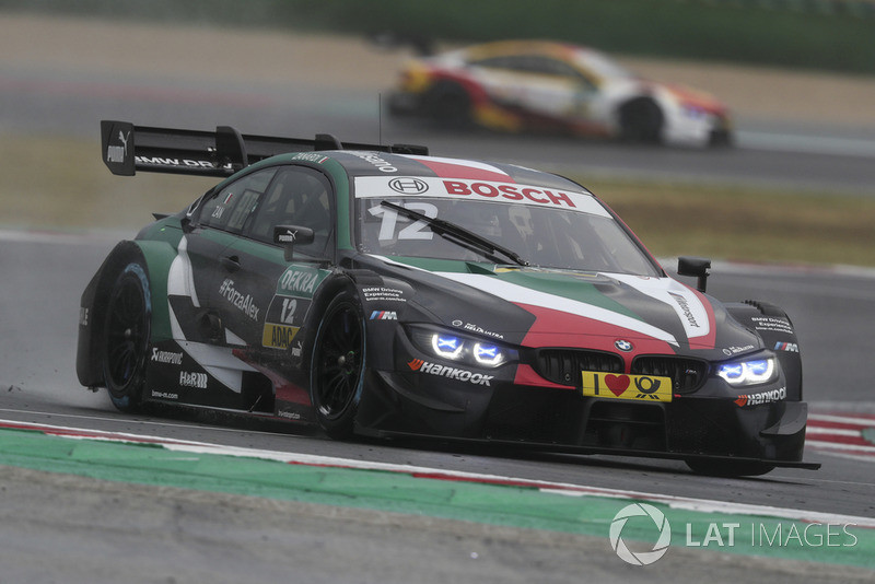 Alex Zanardi in actie met de BMW Team RMR M4 tijdens de DTM-races in Misano.