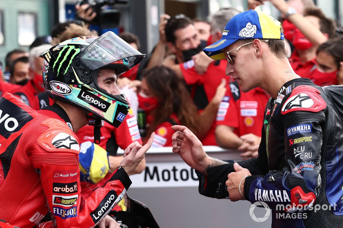 Francesco Bagnaia, Ducati Team, Fabio Quartararo, Yamaha Factory Racing