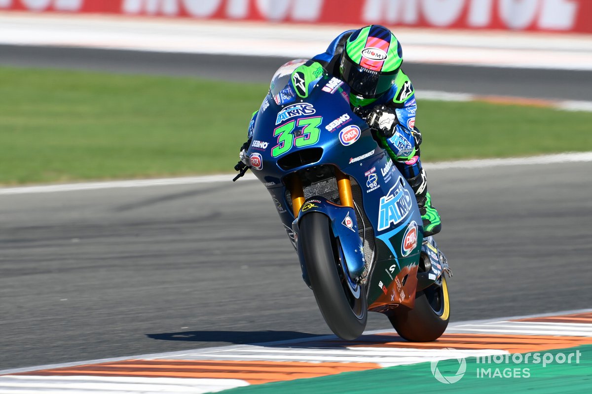 Pembalap Italtrans Racing Team, Enea Bastianini masih harus bekerja keras demi meraih gelar juara dunia Moto2 di Portimao akhir pekan ini.