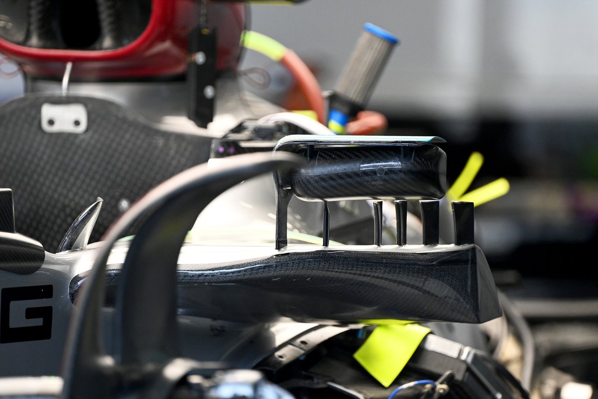 Detalle del Mercedes W13