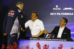 Katsuhide Moriyama, Honda, Masashi Yamamoto Honda-Motorsportchef, Franz Tost, Toro-Rosso-Teamchef
