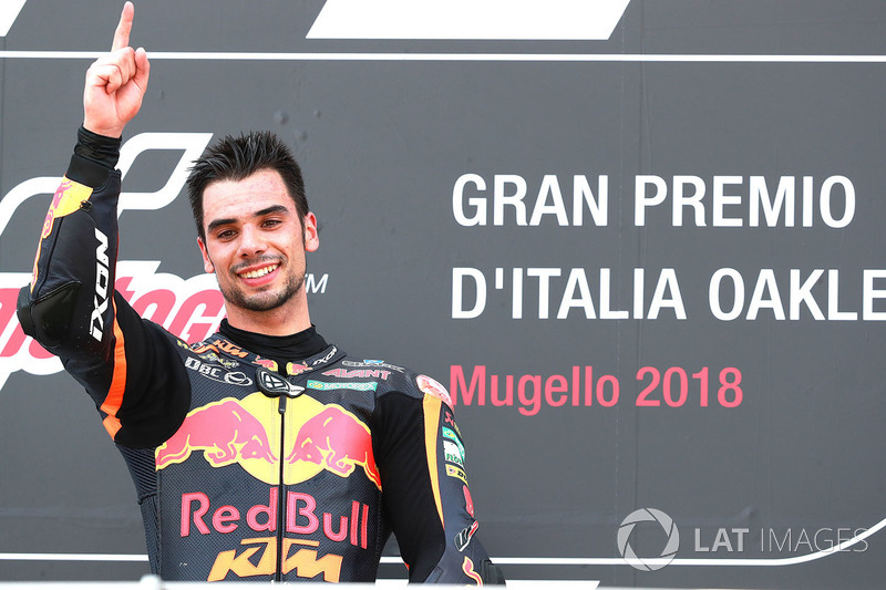 Podium: race winner Miguel Oliveira, Red Bull KTM Ajo Moto2