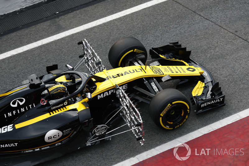 Nico Hulkenberg, Renault Sport F1 Team RS18, aero sensörleri