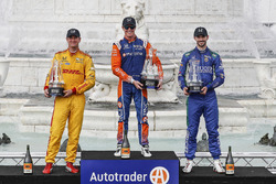 Ryan Hunter-Reay, Andretti Autosport Honda, Scott Dixon, Chip Ganassi Racing Honda, Alexander Rossi,