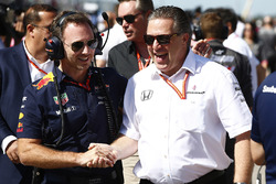 Christian Horner, Team Principal, Red Bull Racing, Zak Brown, Executive Director, McLaren Technology