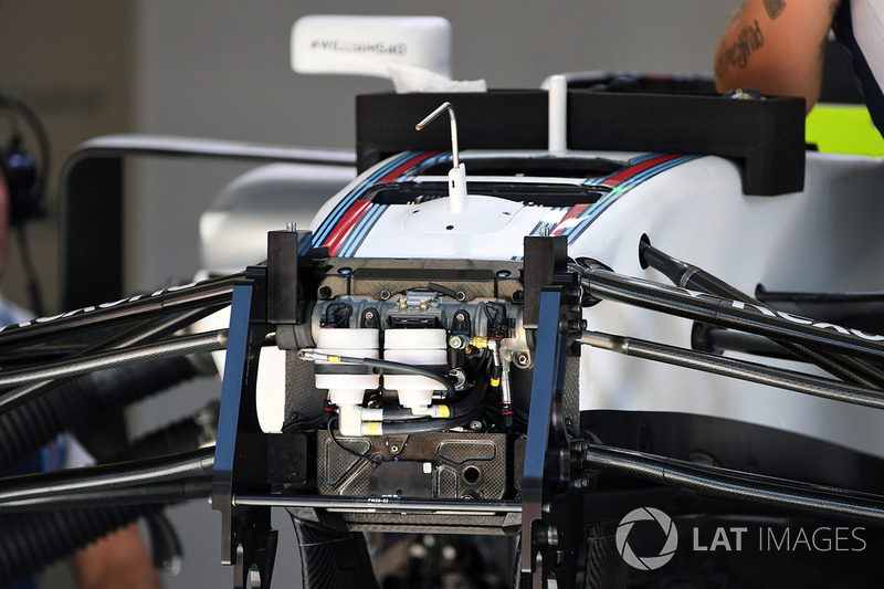 Williams FW40 ön süspansiyon ve şasi detay