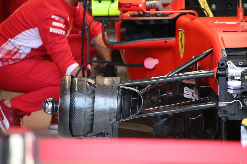 La suspension avant de la Ferrari SF90