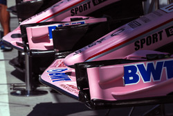 Neus en voorvleugel van Force India VJM10