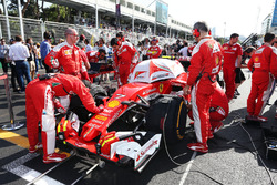Kimi Räikkönen, Ferrari SF16-H, in der Startaufstellung
