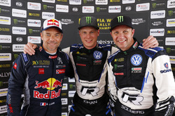 Podyum: Yarış galibi Johan Kristoffersson, PSRX Volkswagen Sweden, 2. Sébastien Loeb, Team Peugeot Total, 3. Petter Solberg, PSRX Volkswagen Sweden