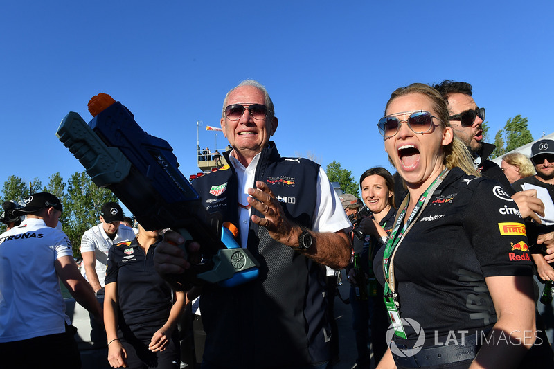 Dr Helmut Marko, Red Bull Motorsport Consultant at the raft race