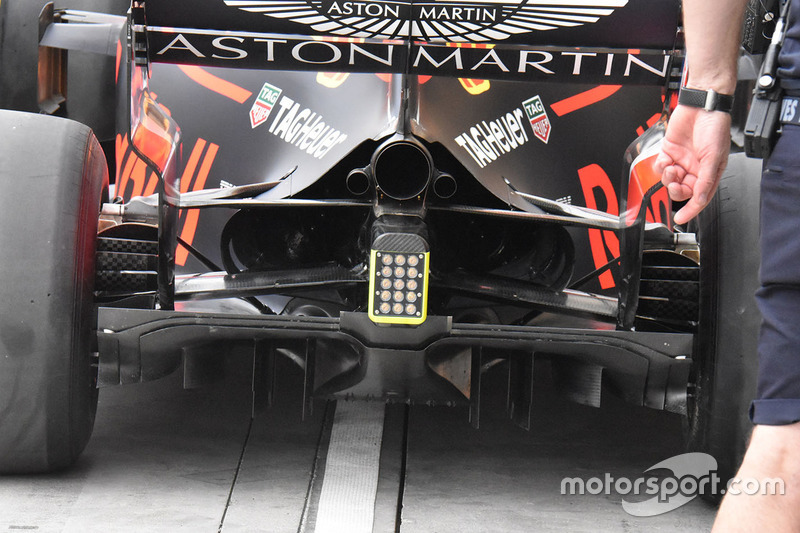 Detail diffuser Red Bull Racing RB14