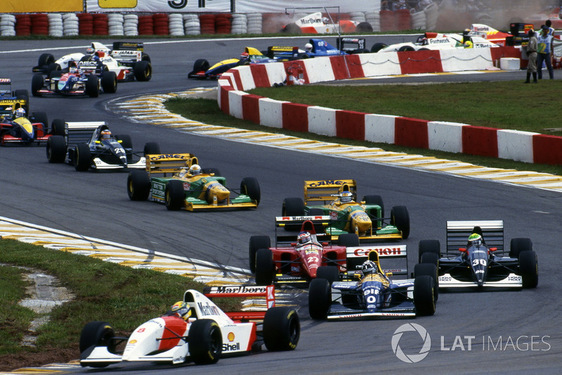 Айртон Сенна, , McLaren MP4/8, лідирує