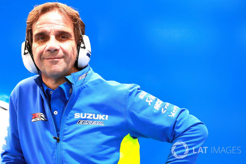 Suzuki-Teammanager Davide Brivio versucht, die