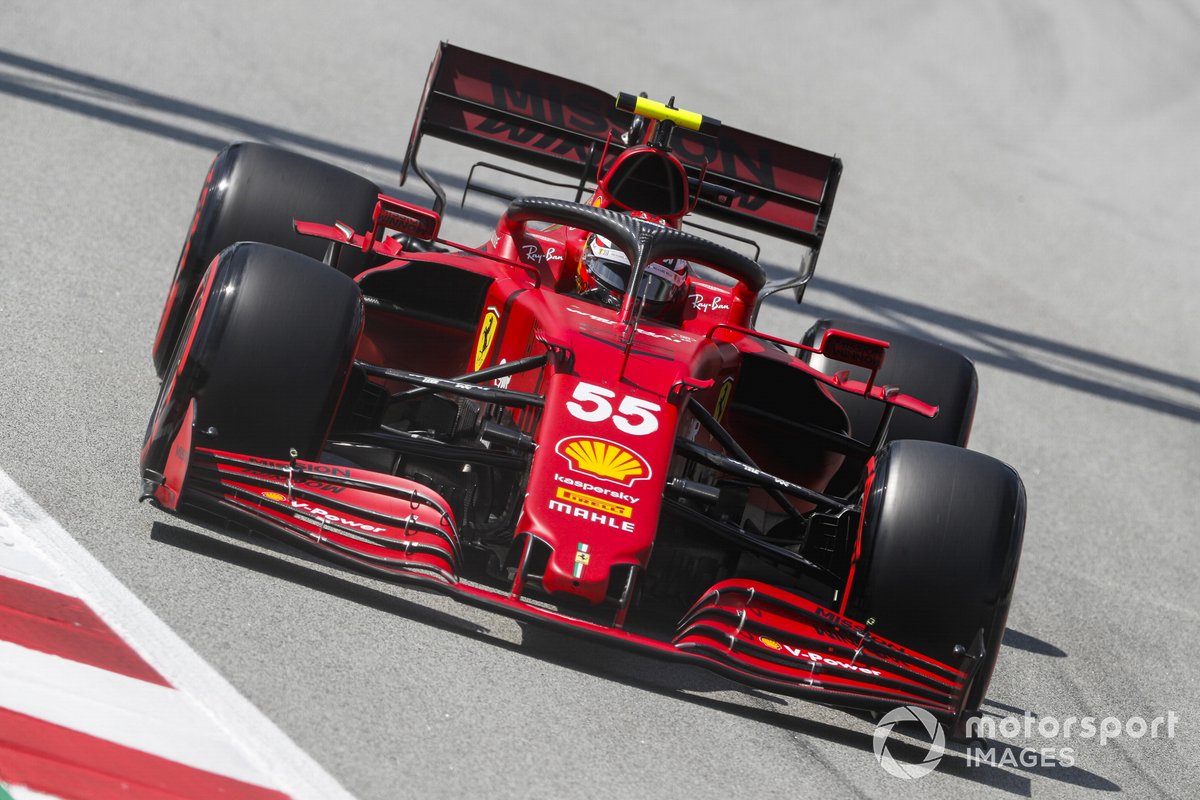 P6 Carlos Sainz Jr., Ferrari SF21