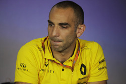 Cyril Abiteboul, Managing Director, Renault Sport F1 Team, nella conferenza stampa dei Team Principa