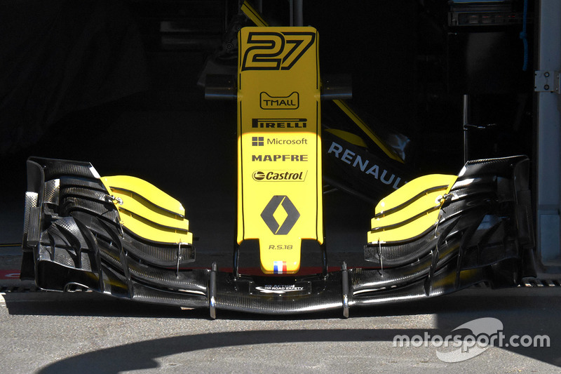 Renault Sport F1 Team R.S. 18 ön kanat detay