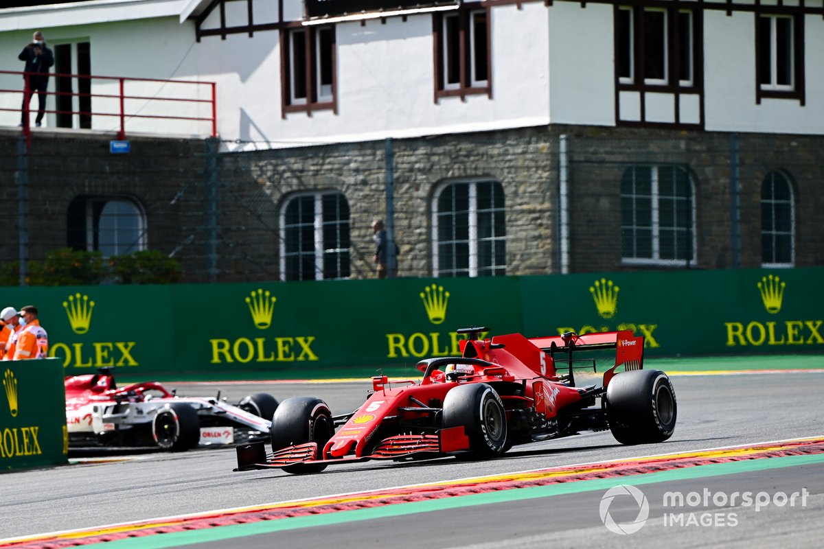 Sebastian Vettel, Ferrari SF1000, Kimi Raikkonen, Alfa Romeo Racing C39