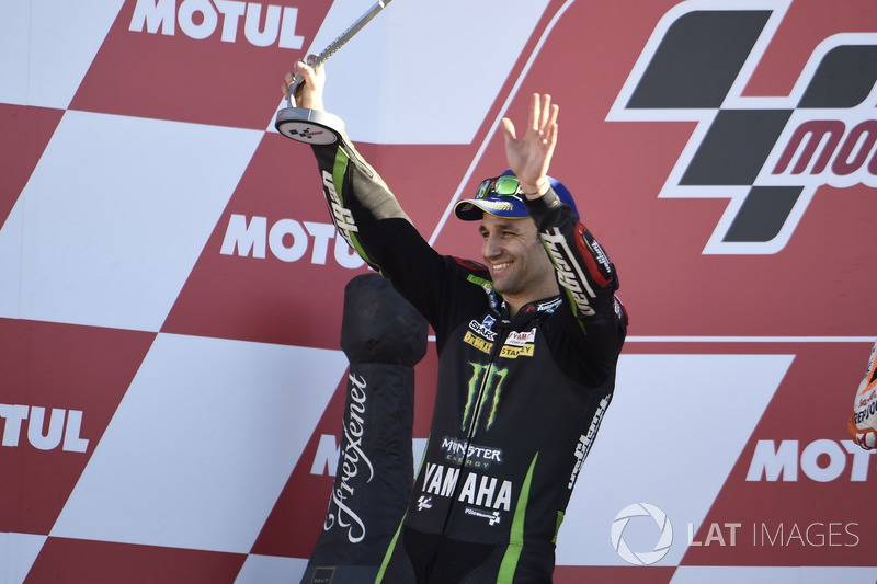 Beim Saisonfinale 2017 in Valencia wurde Zarco Zweiter