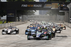 Alexander Rossi, Andretti Autosport Honda, al comando alla partenza