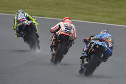 Valentino Rossi, Yamaha Factory Racing; Marc Marquez, Repsol Honda Team; Jack Miller, Marc VDS Racin