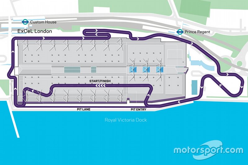 Plan du circuit, E-Prix de Londres
