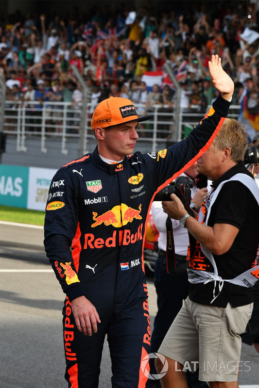 Max Verstappen, Red Bull Racing celebrates in parc ferme