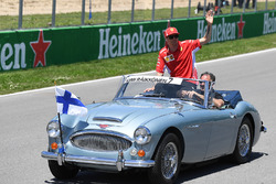 Kimi Raikkonen, Ferrari on the drivers parade