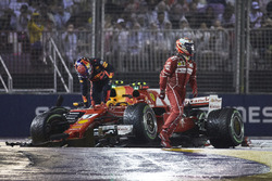Kimi Raikkonen, Ferrari, Max Verstappen, Red Bull, kaza sonrası