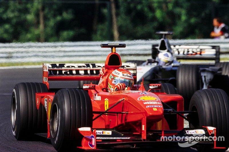 Eddie Irvine, Ferrari et David Coulthard, McLaren