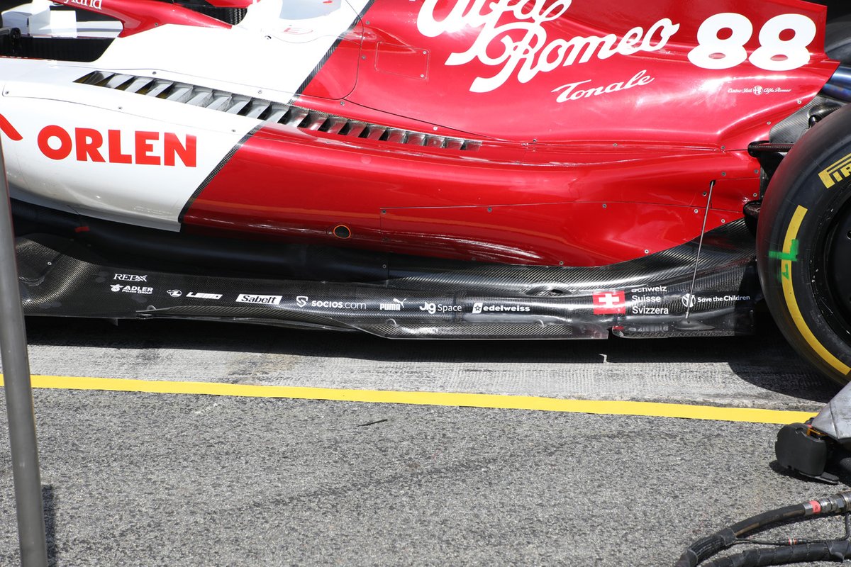 Alfa Romeo C42 floor detail