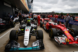 The car of Lewis Hamilton, Mercedes AMG F1 im Parc Ferme