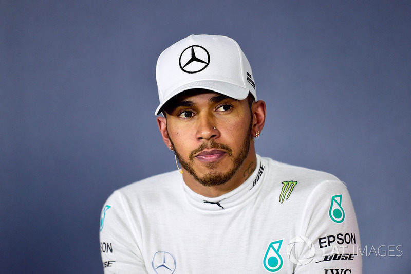 Lewis Hamilton, Mercedes-AMG F1 nella conferenza stampa
