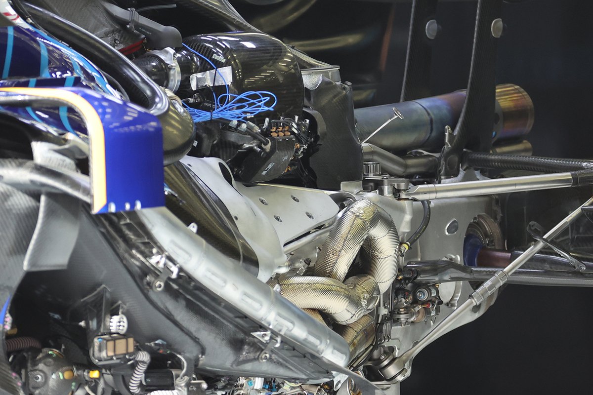 Detalle del motor del Williams FW43B