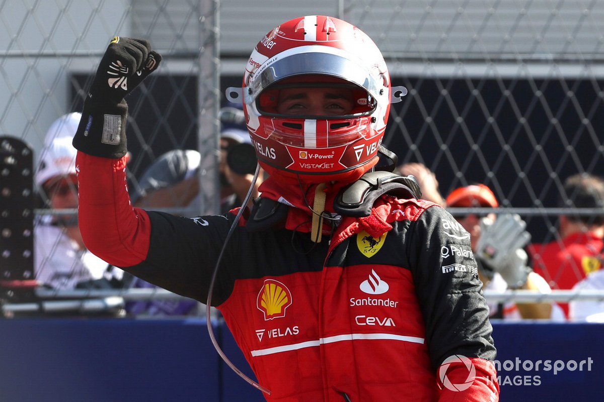 Ganador de la pole Charles Leclerc, Ferrari